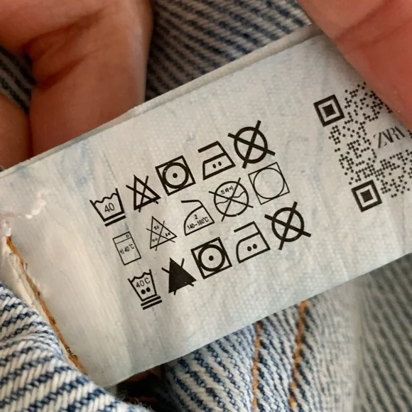 [🌟 PRICE FIRM] ZARA Denim Crossover Midi Skirt Blue Jean Pencil Skirt w/ Slit - Picture 13 of 15